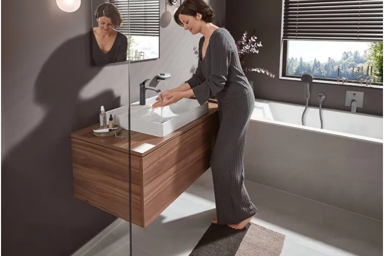 Змішувач Vivenis прихованого монтажу для ванни/душу, Brushed Black Chrome (75415340) зображення 2