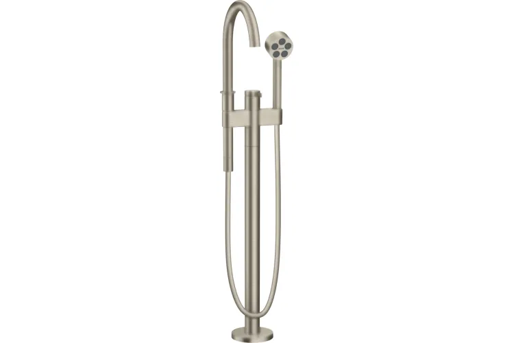 Змішувач One для ванни підлоговий, Brushed Nickel (48440820) зображення 1