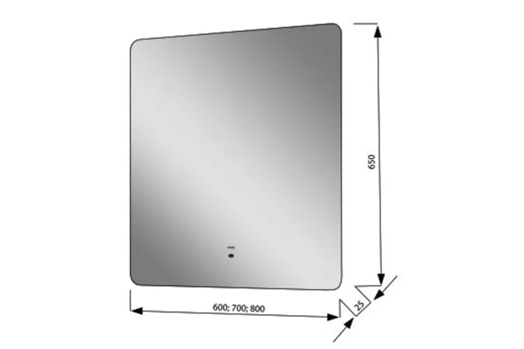 Дзеркало Mirage Z-700x650 LED motion sensor image 2