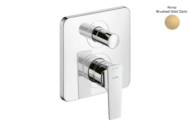 Змішувач Axor Citterio E прихованого монтажу ванна/душ, Brushed Gold Optic 36455250 image 1