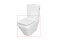 Унітаз CREA Clean on прямокутний + сидіння СЛІМ дюропластове повільнопадаюче K114-022