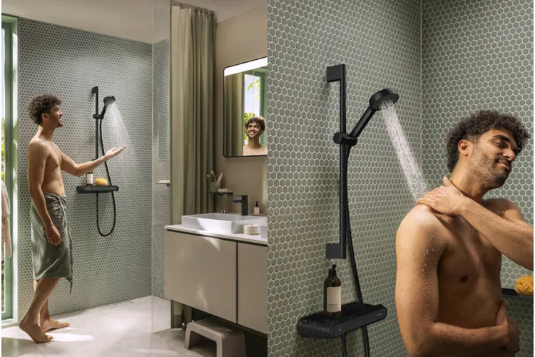 Термостат ShowerTablet Select 360 мм для душу, Matt Black (13158670) зображення 4