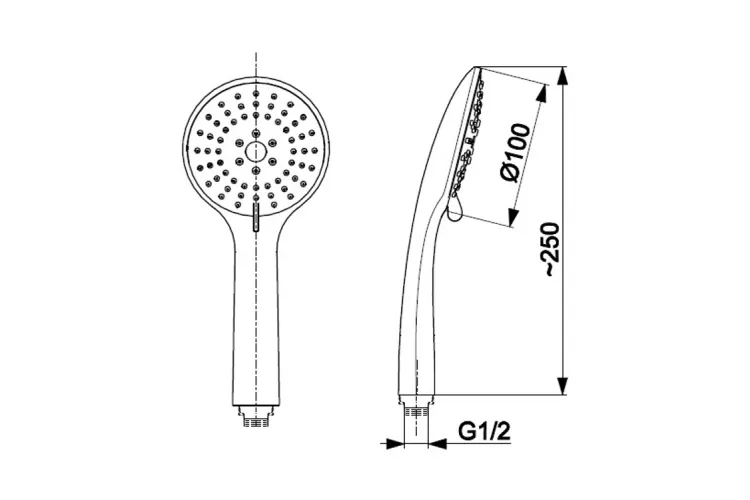 Лійка для душу MOZA gold 842-065-31 image 2