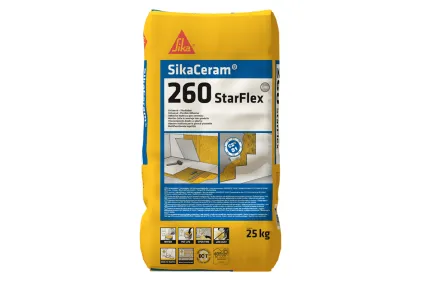 Клей для плитки SikaCeram-260 StarFlex білий (C2TES1) 25 кг