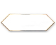 DECOR ZENITH GOLD WHITE 10x30 декор (плитка настінна)