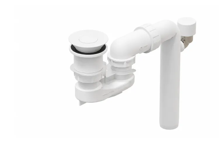 ViFlow Система зливу і переливу для ванн без переливного отвору, Stone White (U909530RW) зображення 1