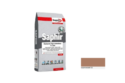 Затирка для швів SOPRO SAPHIR №9521 Коричневий (52) 3 кг