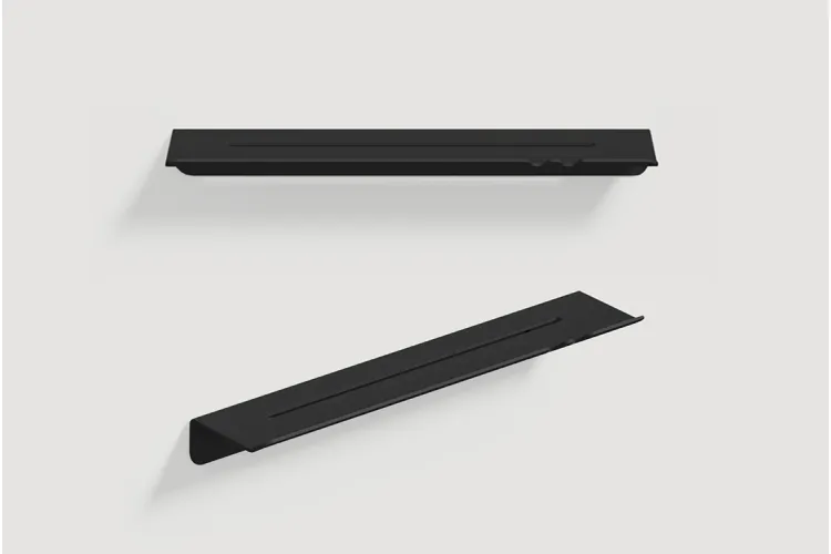 Полиця "SLIM mini", гачок, RAL9005 (black mat) зображення 2