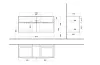 SUBWAY 3.0 Тумба під умивальник 127,2x57,6x47,8 см Brilliant White ручки glossy aluminium (C60200VE) image 5