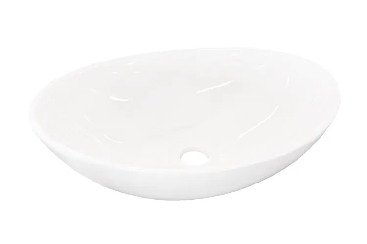 FRESSA Умивальник накладний без отвору під змішувач 41x33x14,5, glossy white image 1