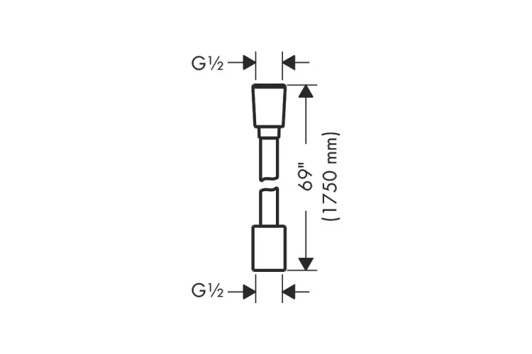 Шланг для душу Designflex 1,75м, Brushed Black Chrome (28240340) зображення 2