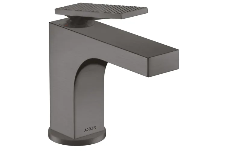 Змішувач Axor Citterio 90 Lever rhombic cut для умивальника pop-up, Brushed Black Chrome 39001340 зображення 1