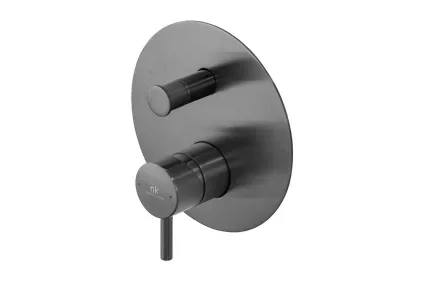 ROUND, Зовнішня частина вбудованого змішувача ванни/душу, brushed copper (100345126) 