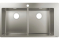 Кухонна мийка S711-F765 на стільницю1х35d 865х500 дві чаші 370/370 (43303800) Stainless Steel