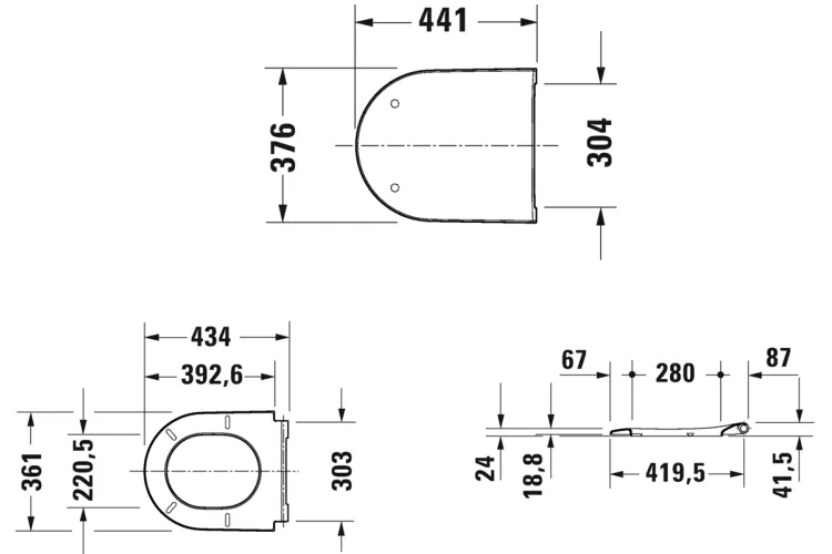 D-NEO Сидіння на унітаз з функцією SoftClosing, петлі хромовані (0021690000) image 7