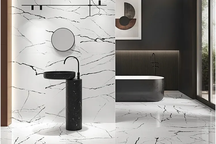 ETERNAL WHITE POLISHED 60х120 (плитка для підлоги і стін) зображення 3