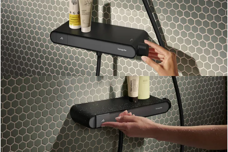 Термостат ShowerTablet Select 360 мм для душу, Matt Black (13158670) зображення 6