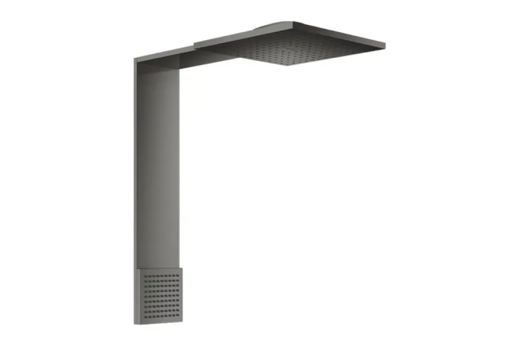 Верхній душовий модуль Axor ShowerComposition 250/250 2jet з плечовим душем, Polished Black Chrome (12594330) image 1