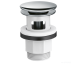 Донний клапан для умивальників з переливом push-open хромований (50105000)