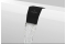 Декоративна накладка на перелив з наповненням SQUARO EDGE Black Matt (UPCON0123-33)