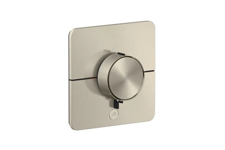 Термостат прихованого монтажу ShowerSelect ID Softsquare HighFlow на 1 функцію, Brushed Nickel (36778820) зображення 1