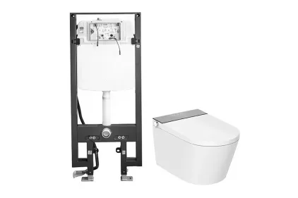 PACK I-COMFORT LINE, Унітаз з кришкою i-Comfort з фунцією біде + Інсталяція, white (100380767)