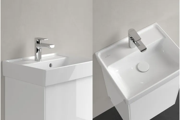 COLLARO Умивальник 450x370 мм з отвором та переливом White Alpin TitanCeram (43344501) image 3