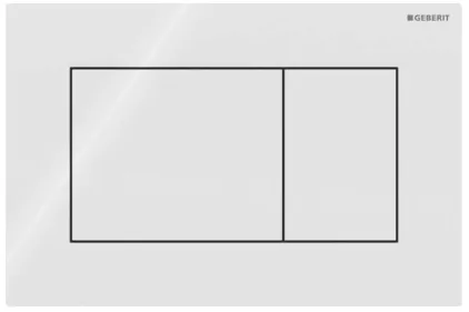 Кнопка змиву Sigma 01, подвійний змив, пластик, білий глянець (115.660.11.1)