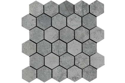 JUNGLE STONE SILVER NAT RET 28х29 (шестигранник) M303 (154311) (плитка для підлоги і стін)