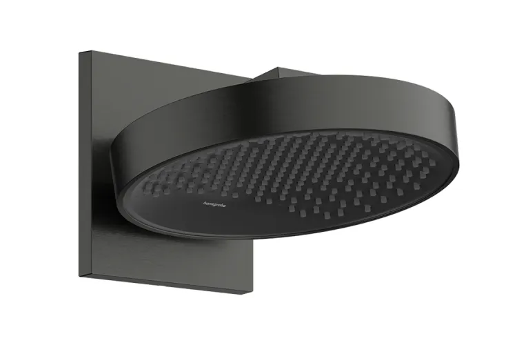 Верхній душ Rainfinity 250 1jet з тримачем, Brushed Black Chrome (26226340) image 1