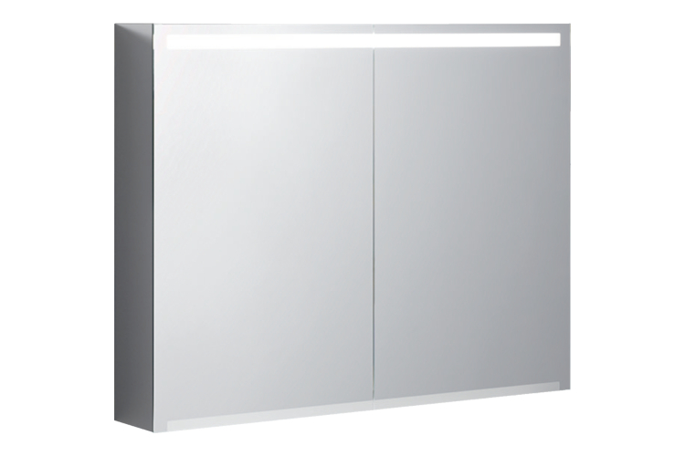 Дзеркальна шафа OPTION 90 см з підсвіткою і двома дверима (500.583.00.1) image 1