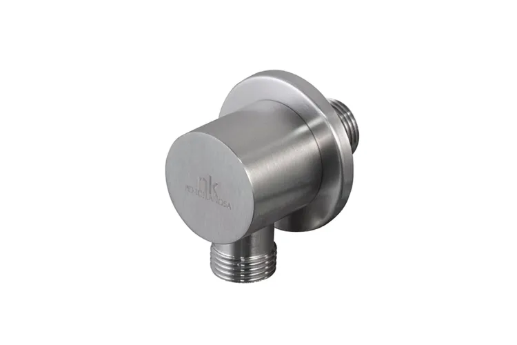 ROUND INOX, Підвід води настінний, brushed titanium (100281181) image 1