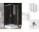 Душова кабіна квадратна SUVIA 2D 90x90х190 скло satin ACTIVE SHIELD 5мм