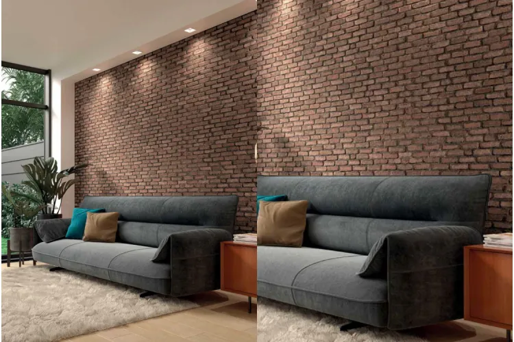 Стінова панель FITWALL,  MATTONI ANTRACITE HORIZONTAL 322x130 (100318241) image 2