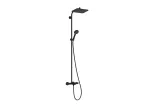 Душова система Activera Q 290/180 1jet EcoSmart Ecostat Fine з термостатом для ванни, Matt Black (28753670)