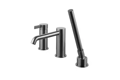 Зовнішня частина врізного змішувача RONDO на борт ванни на 3 отвори, brushed copper (100292757)