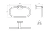 Тримач для рушника овальний (CR 300) X07P190 зображення 3