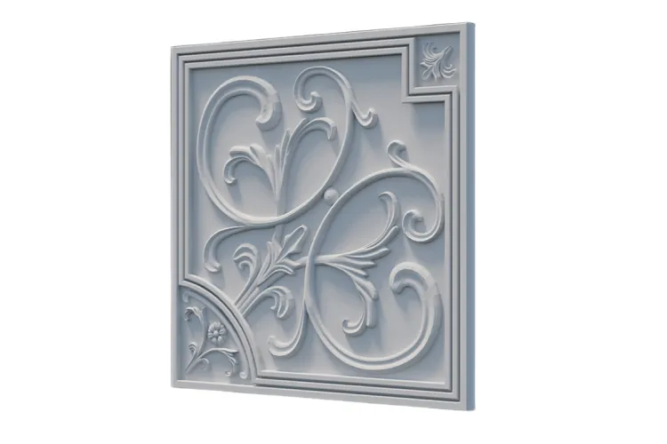 Гіпсова стінова панель 50х50 см CLASSIC 03 зображення 1