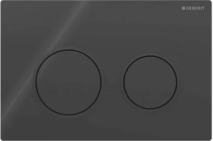 Кнопка змиву Omega 20, пластик чорний глянц/чорний мат/чорн.глянц (115.085.DW.1)