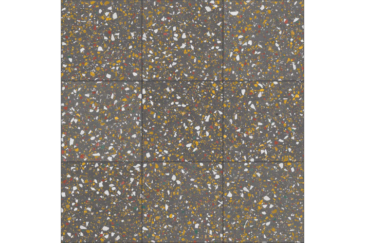 TERRAZZO ANTHRACITE NATURAL 60x60 (59.2x59.2) (плитка для підлоги і стін) зображення 1