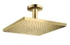 Верхній душ Raindance Select E 300 1jet Air EcoSmart з тримачем до стелі, Polished Gold Optic (26251990) image 1