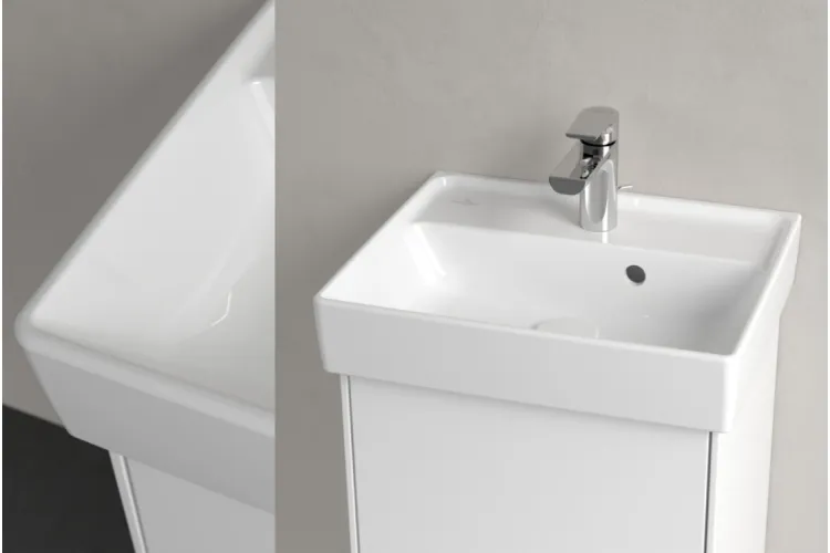 COLLARO Умивальник 450x370 мм з отвором та переливом White Alpin TitanCeram (43344501) image 2