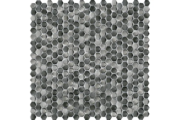 G150 GRAVITY ALUMINIUM HEXAGON METAL TITANIUM 30.7х30.4 (мозаїка) зображення 1