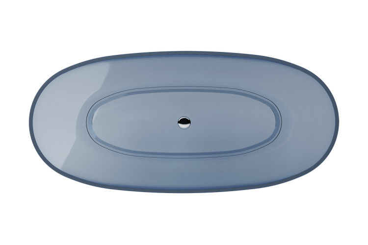 Ванна вільностояча MEXA 170х78 Blue Wave, з сифоном клік-клак хром зображення 4