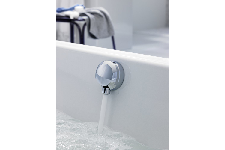 Сифон для ванни з наповненням через перелив хром/глянець (150.710.21.1) зображення 3