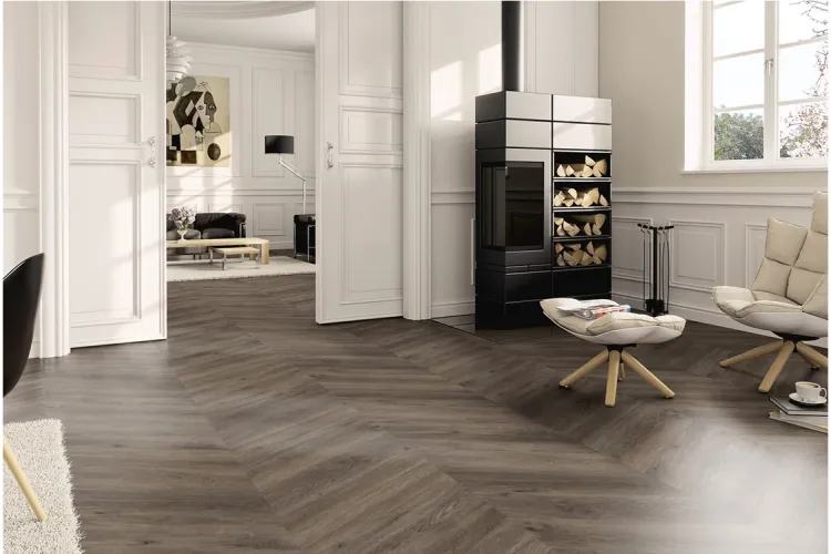 Chevron 2044 Дуб Канберра 665.4х152.4 2,5 mm Ter Hurne (SPC вінілова підлога) image 4