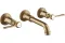 Змішувач Axor Montreux для умивальника двохвентильний Lever зі стіни 16534140 Brushed Bronze