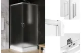 Душова кабіна квадратна SUVIA 2D 90x90х190 скло satin ACTIVE SHIELD 5мм