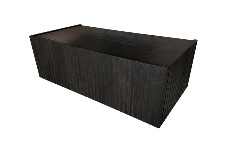 Тумба SMILE 100x32.6x49 підвісна з рифленням з 3-х сторін, ROBLE CARBON (700034004) зображення 1