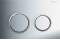 Кнопка змиву Omega 20 пластикова хромована глянцева/хромована матова/хромована глянцева (115.085.KH.1)